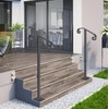 Zwinz Handrail Railing 38.8‘’H, Single Post Handrail Fits 1 or