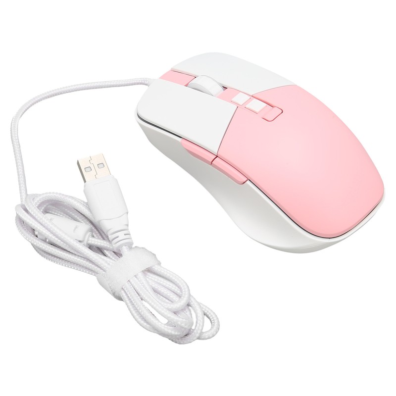 Wired Mouse Ergonomic Streamlined Cool RGB Optical Sensor Gaming Mechanical