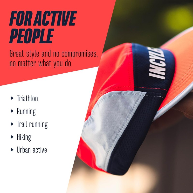 INCYLENCE Running Cap, Lightweight, Breathable Running Hat for Sweaty Training