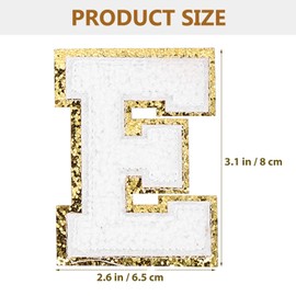 MAGICLULU Bride Rhinestone Iron On Pearl Patches Iron On Sew On Letters Patches Fabric Applique Letter Rhinestone Iron On Patches