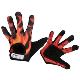 Kiddimoto Kids Cycling Gloves| Anti-Slip Kids Bike Gloves for Boys and Girls| Full Finger Mountain Bike Gloves for BMX, MTB Riding, Gymnastics, Scooters, Skateboard, Balance Bike, Rollerblade.
