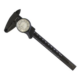 PRECISE 6"-150mm Non-Rust Non-Magnetic Plastic Dial Vernier Caliper with Depth Probe: TM-48511