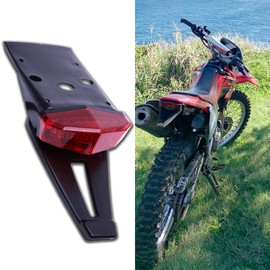DREAMIZER Rear Fender Red 12V LED Tail Light Brake Lamp Turn Signals For Off-road Motorcycle Motocross Dirt Bike（Red#3
