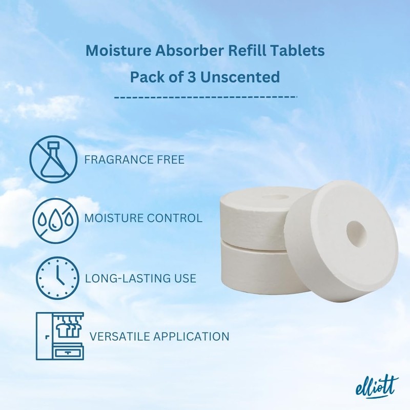 Elliott Moisture Absorber Pack of 2 - Unscented for a