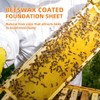 Beehive Wax Coated Foundation Sheet,8-1/2-Inch Deep Beeswax Foundation Sheets,10 Pcs