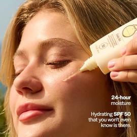 Sun Bum Protector Solar Facial Spf 50 Diario | Bloqueador Solar Facial Hidratante De Amplio Espectro Con Vitamina E | Gel Transparente | Vegano Y Cumple Con La Ley Hawaii 104 (Libre D