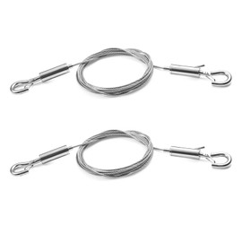 2 Pcs Picture Hanging Wire Kit, 2m x1.5mm Stainless Steel Heavy Duty Hanging Rope, Adjustable Picture Hanging Kit with Hooks, Hanging Cord for Potted Plants, for Mirrors Photo Frames Flower Pots