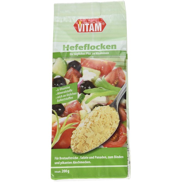 VITAM Yeast Flakes Salt Free Pack of 3 x 200