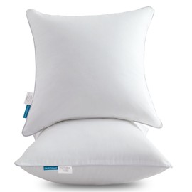 Oubonun 26 x 26 Pillow Inserts - Set of 2 - 100% Cotton Cover - 26 Inch Square - Decorative Pillow Inserts - White