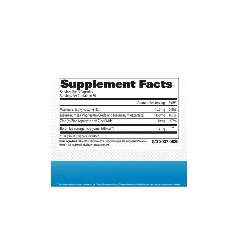 Vitaminas Gat Zmag-t 90 Caps Zincmagnesiovit B6