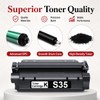PIONOUS S35 Black Toner Cartridge 1-Pack Replacement for Canon S35