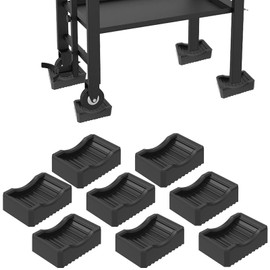 Griddle Leveling Shims Kit Grill Feet Mat Grill Leveling Kit Heat Resistant Non Slip Griddle Stand Soft and Safe Grill Leveling Kit Barbecue Leveling Kit for Outdoor Activities Camping Picnic (8)