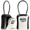 Key Box 4 Digit Combination Padlock Office Factory Security (Wire/Gray)