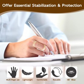 Mezeic 10 Pcs Finger Splints Oval Trigger Finger Support for Thumb Index Middle Pinky Ring Finger,Finger Brace Protector for Finger Sprain Swelling Arthritis Pain Sport Injuries(5,6,7,8,9)