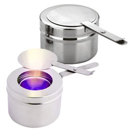 Cabilock 2pcs Chafing Fuel Holder with Cover,Stainless Steel Fuel Holder Canned Heat Holder for Chafing Dish,Fuel Box for Buffet Barbecue Parties, Warmer Warming Trays