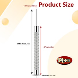 COMNICO SIM Card Removal Pin, 15 Pcs SIM Card Tray Eject Removal Tool Watch Chain Link Remover Pin Tools Smartphone Ejector Pins Needle Remover for All Models Cell Phone Ejector Opener