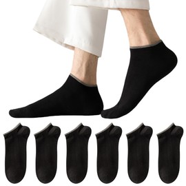 JZPJZP Men's Summer Ankle Socks Moisture Wicking Workout Socks with Cushioned Sole, Breathable Cotton for Running, Hiking, Gym & Daily Wear