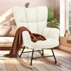 Simple Deluxe Nursery Rocking Chairs, Teddy Upholstered Glider Recliner Rocking