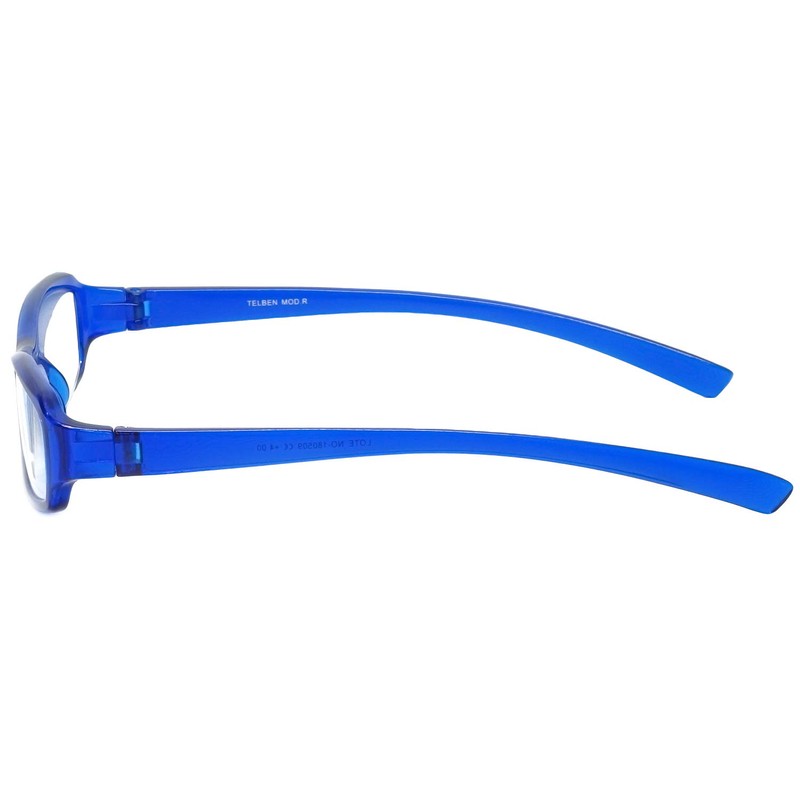Calabria 8034 Designer Reading Glasses +1.25 Blue Women Spring Hinged