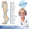 CHARMKING Compression Socks for Women & Men (8 Pairs) 15-20