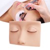 Lash Mannequin Head with 3 Pairs Replaceable Eyelid Silicone Eyelash