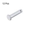 sourcing map Pack of 12 Single Hole Flat Head Clevis