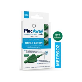Plac Away Interdental Brushes 0.80mm ΙSO5, 6 Items