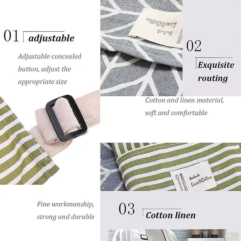 Senteen Cotton Kitchen Apron, Pack of 4, Cooking Apron, Adjustable