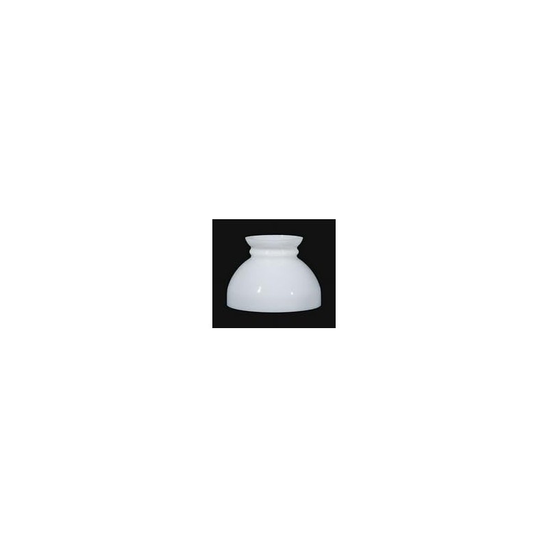B&P Lamp® 6" Dark Green Cased Glass Ribbed Student Lamp