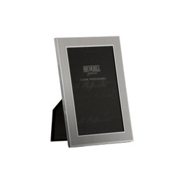 4" x 6" Plain Satin Silver Classic Photo Frame Gift Present 24146