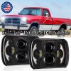 Unbranded 5x7" 7x6" LED Headlights Hi/Lo Beam For Dodge D150