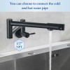 ZTT Stainless Stretchable Double Joint Swing Arm Pot Filler Rotatable