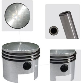 New CDH110cc Motor Piston Kit 52mmx40mm with 3pcs Piston Ring - 2 Stroke Gas Motorized Bicycle