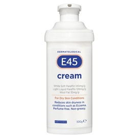 E45 Dermatological Cream for Dry Skin Conditions Pump 500g