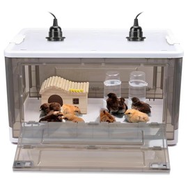 HKDQ Chick Brooder,Brooder Box for Chicks,Brooder Heater Warms up to 25 Chicks (23″x17″x14″)