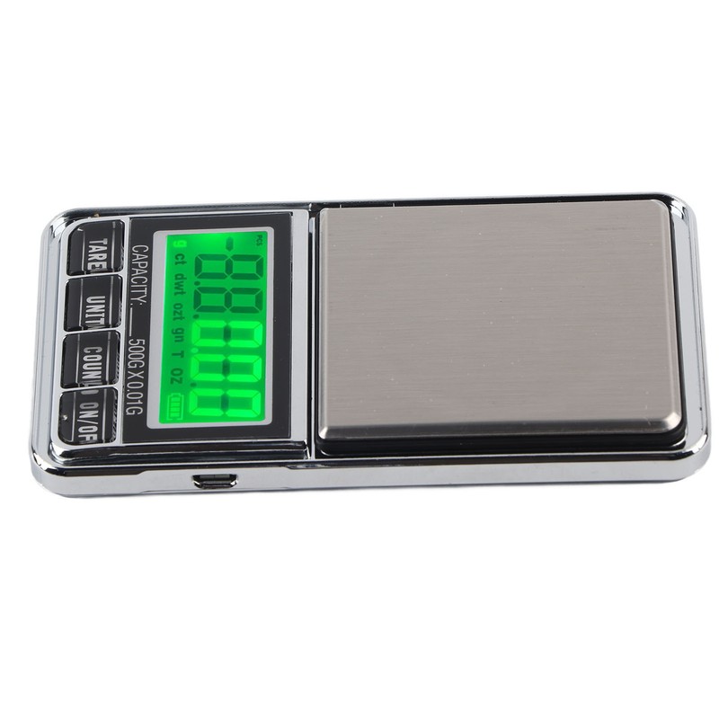 Electronic Jewelry Scale Pocket Digital Carat Scales with Green Backlight
