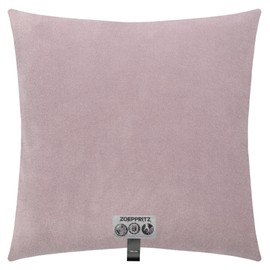 Soft Fleece Cushion Cover - Polar Fleece Cushion Cover with Crochet Stitch - Fluffy Cushion Cover - 40 x 40 cm - 405 Pale Lavender - by 'zoeppritz since 1828', 702291-405-40x40