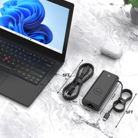 GKLSPL 60W 65W USB-C Adapter Fits for Dell Laptop Charger USB C