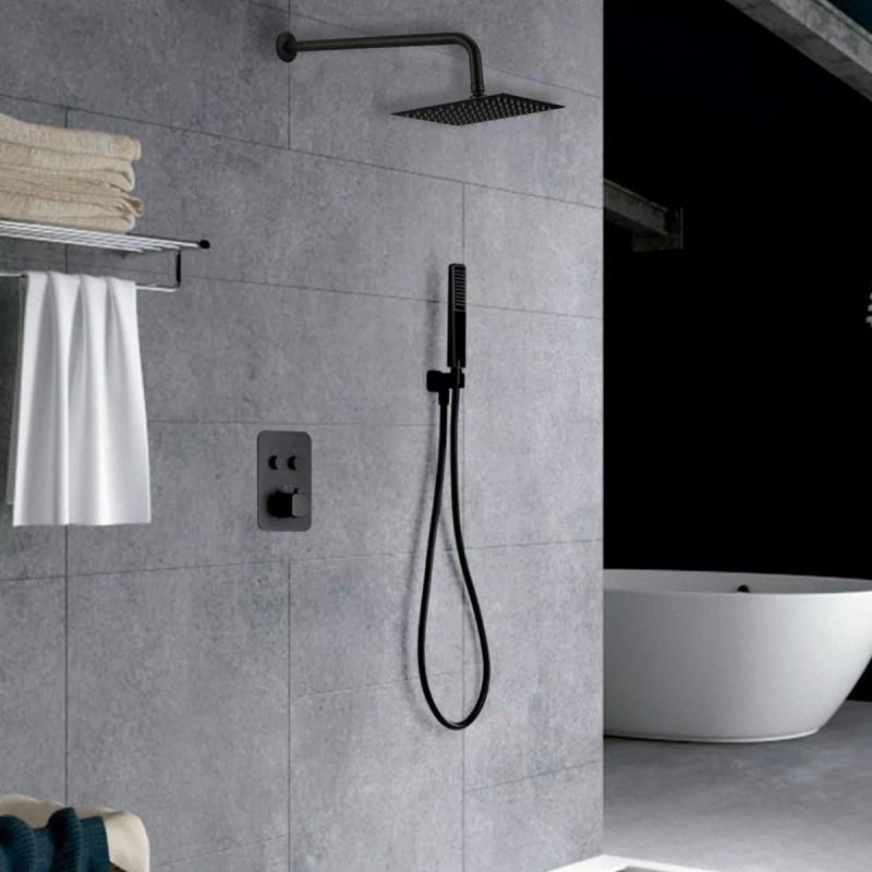 CNX Regadera De 20 Cm (8 Pulgadas) Color Mate Con