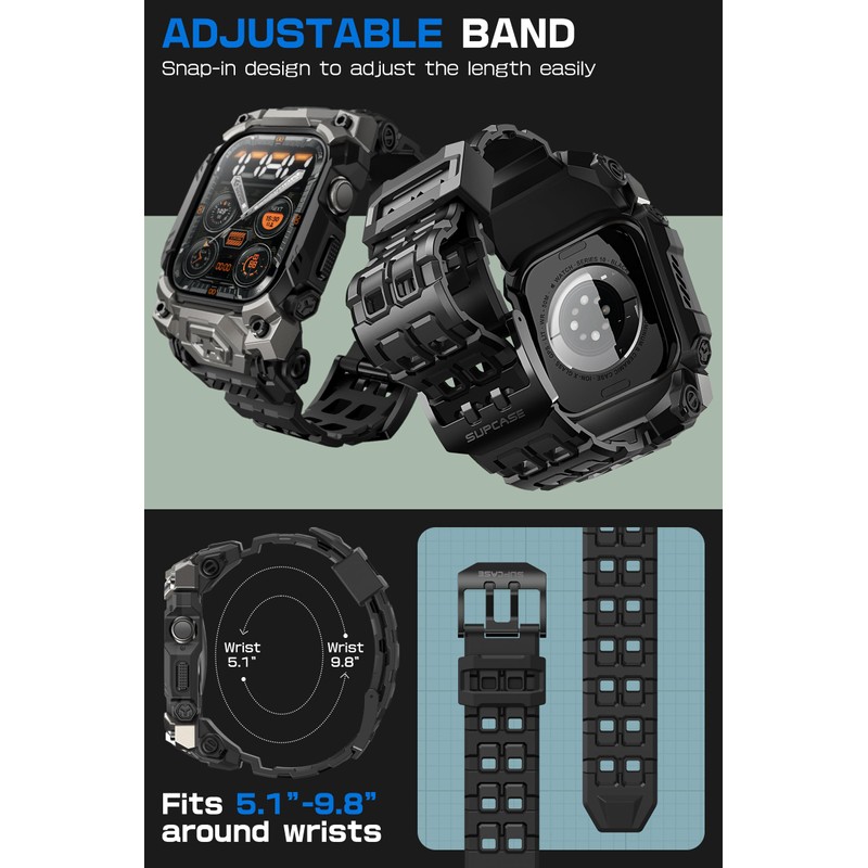 SUPCASE ore case for watch 46mm (Black)