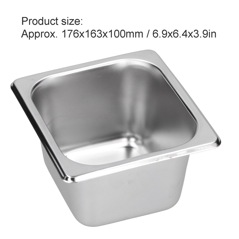 Stainless Steel Basin Food Bowl Buffet Basin Insulation Counter Basin