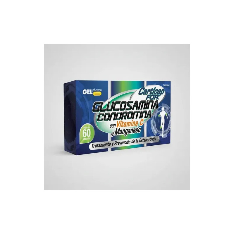 Suplemento en cápsula Gelpharma Glucosamina Condroitín/Glucosamina de Carticap