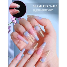 TOROKOM Nail Dual Forms for Poly Gel, 120P Quick Extension Molds Clear Tips, Full Cover Reusable Nail Forms for Builder Gel Manicure Design Salon & DIY