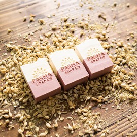 Pacha Jasmine Gardenia Bar Soap 5 Pack | Premium, Handcrafted, Hydrating | Natural Face Wash, Hand Cleanser, Body Wash | Soothing Essential Oils, 4 oz