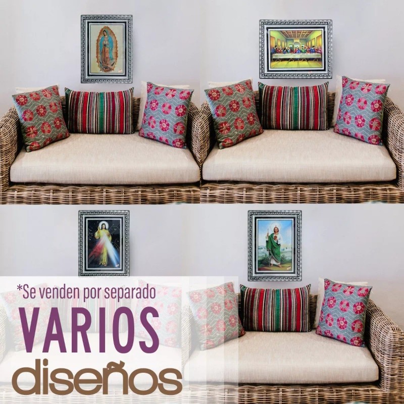 J.H. Company Cuadro Decorativo Religioso Varios Diseños Enmarcado Z5