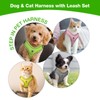 Feycig Dog Harness for Small Dogs, Anti-Pull Adjustable, Reflective Harness,