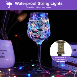 Fairy Lights Plug in, 15M 150LEDs String Lights, 8 Modes Multicolor Copper Wire Fairy Lights with Remote, Waterproof Fairy Lights Mains Powered, Wire Lights for Indoor Outdoor Wedding Christmas