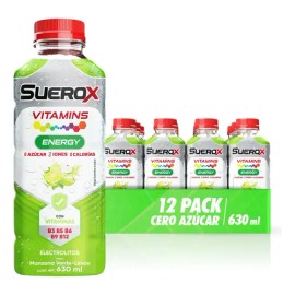 Pack x12 Suerox Vitamins Hidratante Manzana Verde-limón 630ml