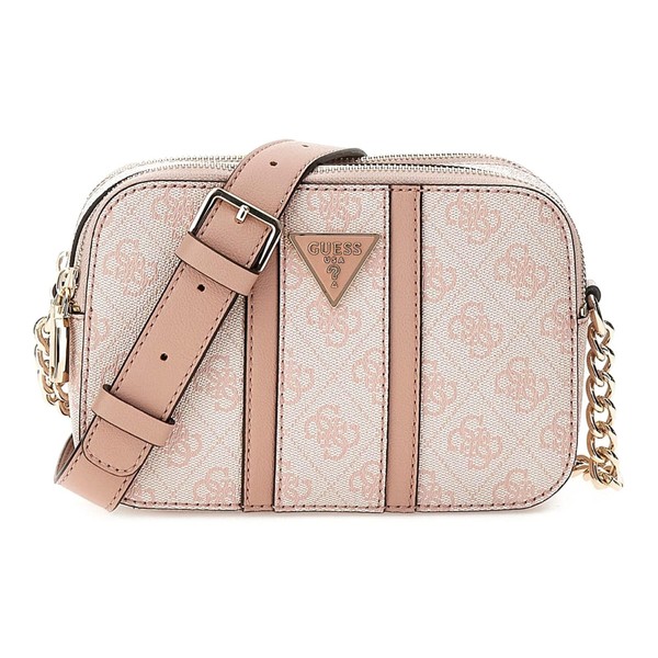 GUESS Noreen Camera Crossbody Dusty Rose Logo