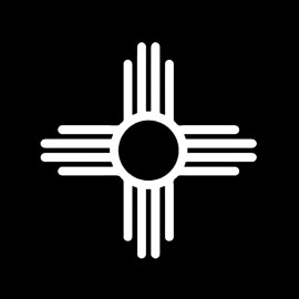 Oracal Zia Symbol vinyl sticker decal new mexico state flag sun